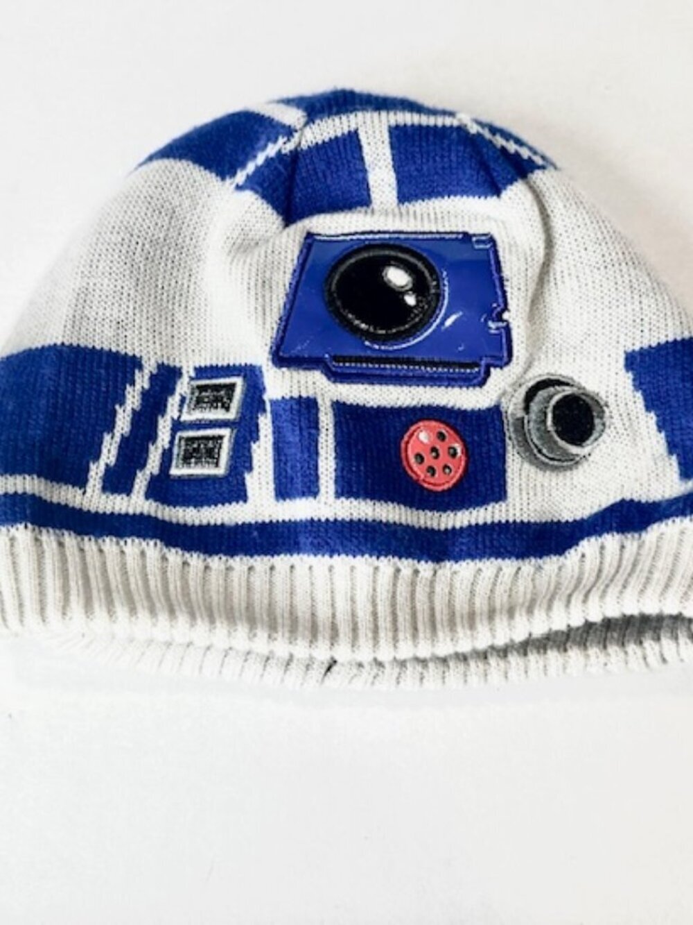 Disney Store Star Wars Kids R2D2 Beanie Hat Lined Gray & Blue Size XS/S (3-6) - Picture 4 of 4